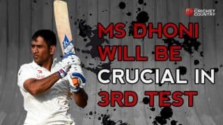 MS Dhoni will be crucial in 3rd Test against England at Southampton